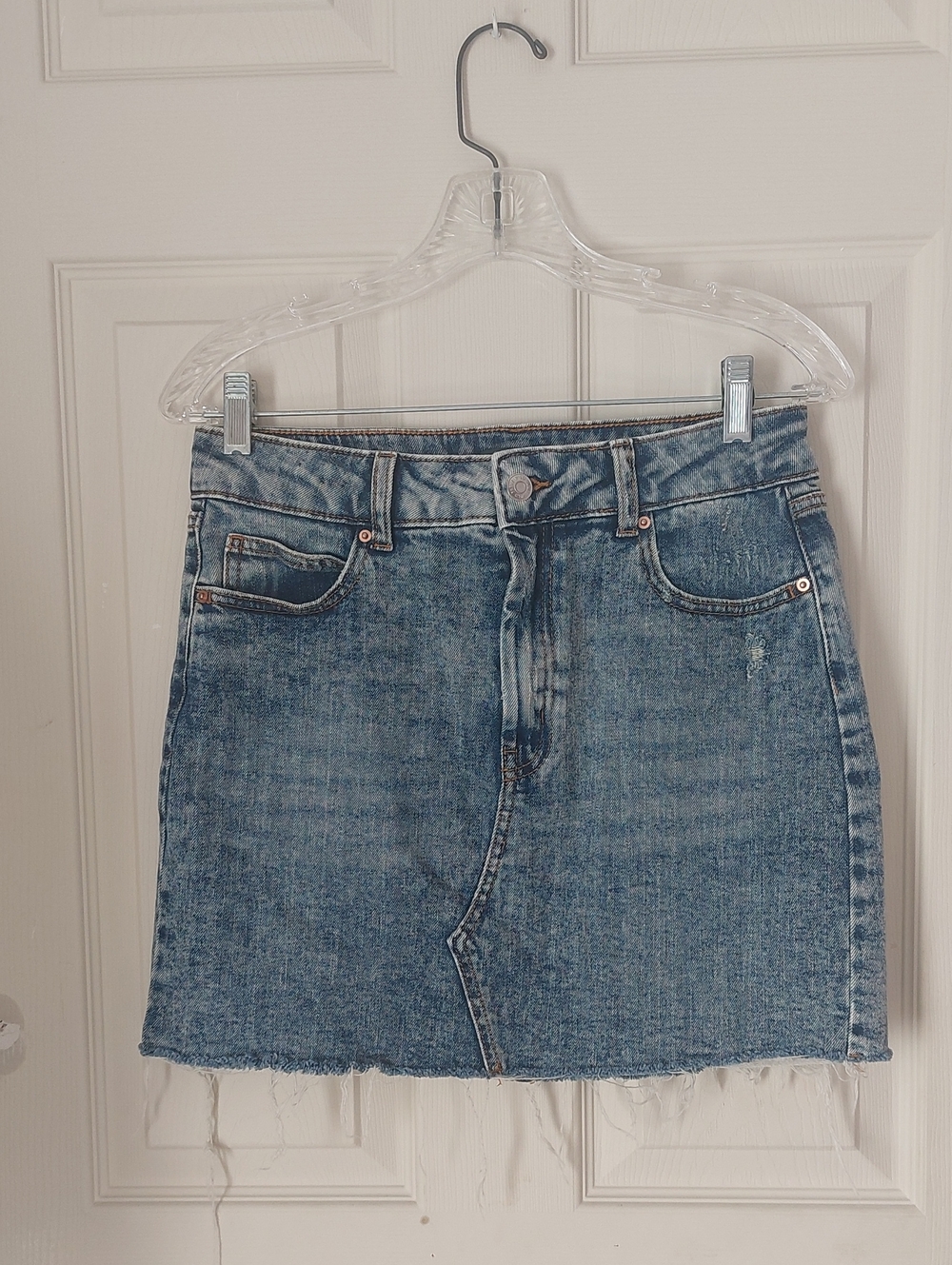 Wild Fable Retro Inspired Denim Jeans Mini Skirt Size 6